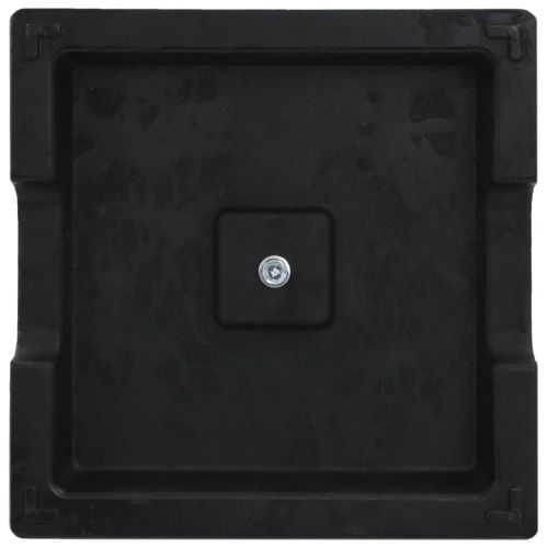 vidaXL Parasol Base Square Polyresin 17.6 lb Black